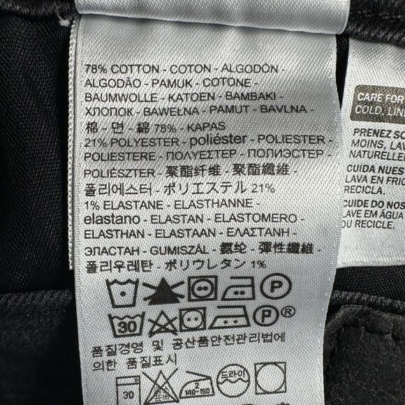 Levi's 505 STRAIGHT Leg Size 8 Short 8S Black Mid Rise Jeans Denim Pants 30x29 - Picture 11 of 13